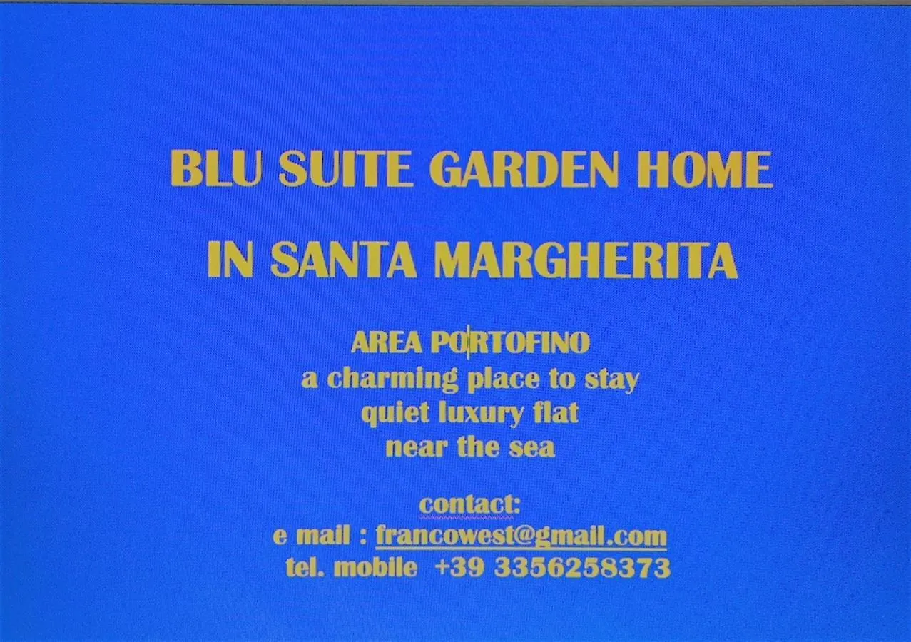 Apartment Blu Suite Garden Flat Santa Margherita Parking